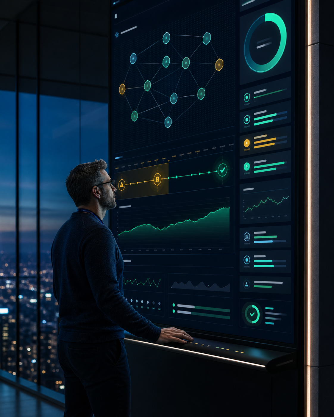 Uptime and performance monitoring dashboard